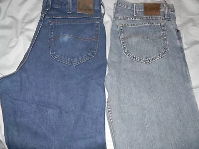 Lee Jeans Regular Fit Straight Leg Choice Lt  Med Or Dark Blue Men's 34 X 32 • $3.99