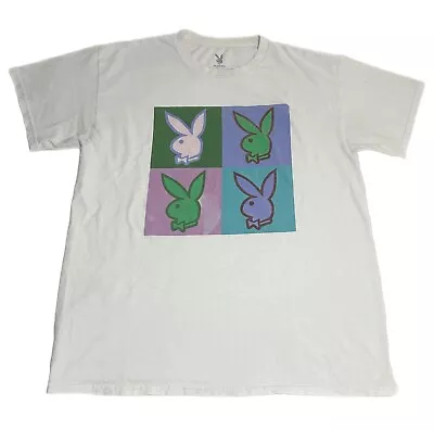 Playboy Bunny Andy Warhol Art Logo Shirt Men’s Large Retro Vintage Style • $14.95