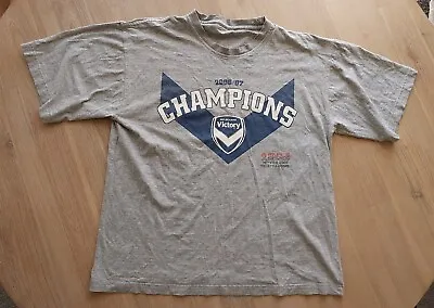 Melbourne Victory FC A League Soccer Football Champions 2006 07  T Shirt • $54.99