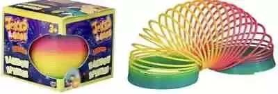 2 X Rainbow Spring Coil Fun Kids Toy Magic Stretchy Bouncing Slinky Kids Toys • £6.79