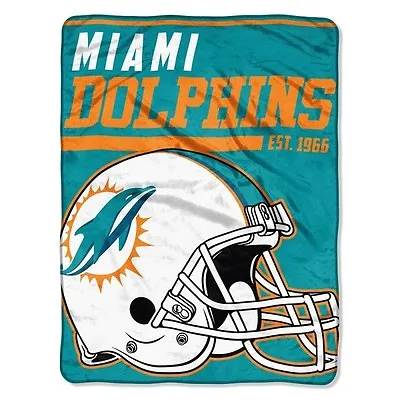 New NFL Miami Dolphins Soft Micro Rasche Large Throw Blanket 46  X 60  • $30.62