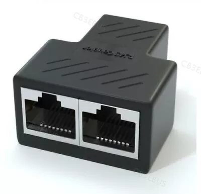 RJ45 Splitter Adapter LAN Ethernet Cable 1-2 Way Female Port Connector Plug CB3 • $5.03