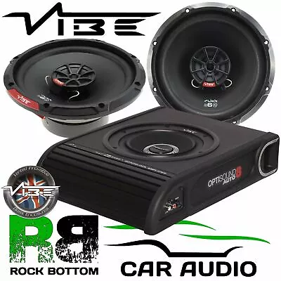 Vauxhall Vivaro 2001 - 2014 Vibe 900W Underseat Sub & Front Door Car Speaker Kit • £199.99