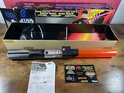 £24.99 • Buy Star Wars Kenner Darth Vader Electronic Extendable Lightsaber 1996 Lights Sounds