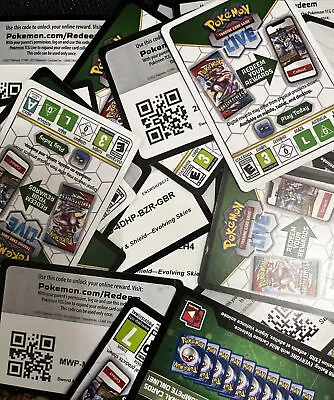 $5 • Buy 50 Pokemon Tcg Online Code Card Lot *messaged Codes* Sword & Shield, Scarlet & V