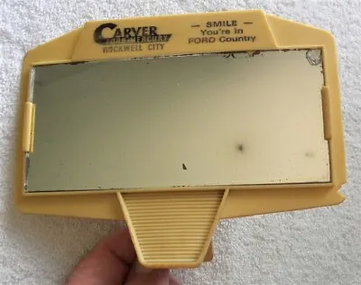 Vintage Carver Ford-Mercury Rockwell City Iowa IA Car-Auto Sun Visor Mirror • $22.99