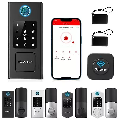 Fingerprint Door Lock Keyless Entry Digital Keypad Smart Deadbolt Bluetooth APP • $29.99