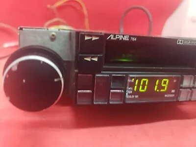 $169.99 • Buy READ AD : Vintage OLD SCHOOL Alpine 7164 Car  Stereo 2 Tape/Cassette Player 