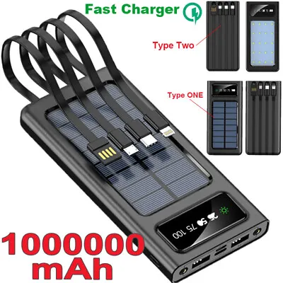 $14.99 • Buy 900000mAh 4 USB Backup External Battery Power Bank Pack Charger For Cell Phone