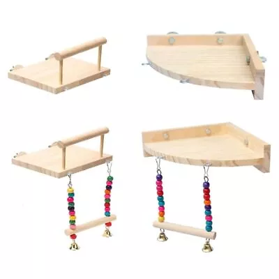 Parrots Wooden Stand Bird Play Activity Center Playground Ladder Perch Gym AU • $18.27