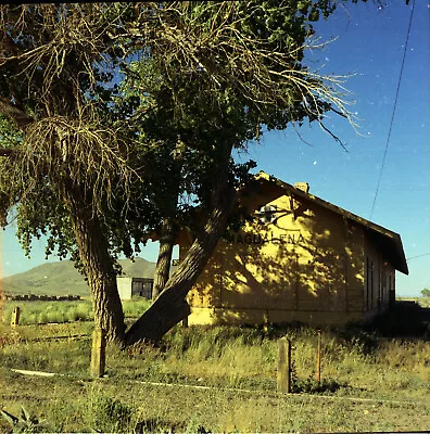 Old Color Negative Of Magdalena New Mexico Santa Fe Railway Depot • $20