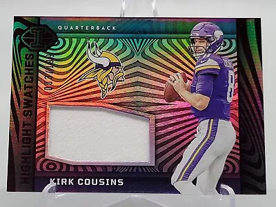 2023 Panini Illusions Kirk Cousins Highlight Swatches Patch Card 3/199 Vikings • $0.99