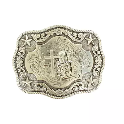 Nocona Praying Cowboy At Cross Belt Buckle 3798659 • $20