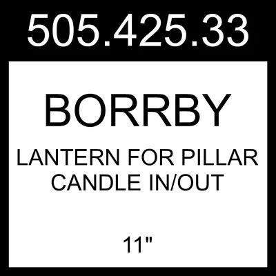 $94.99 • Buy IKEA BORRBY Lantern For Pillar Candle In/out Beige  11  505.425.33