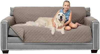 Sofa Shield Patented Slipcover Reversible Tear Resistant Soft Quilted Microfibe • $128