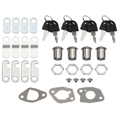 20mm Cylinder Cam Key Locks Tool Box File Cabinet Desk Drawer 4 Set With 8 Keys • $10.50