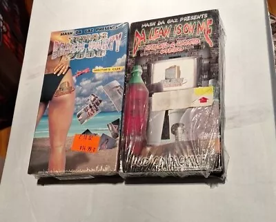 MASH DA GAZ Lot Of 2 VHS Da Lean Is On Me TEXAS BEACH PARTY 2000 Sealed VHS Rap • $49.99