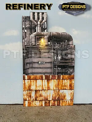 O Scale Scratch Built  The Oil Refinery  Tank Industrial Front/Flat MTH Lionel • $23.99