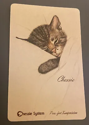 Chessie System Railway Cat Peake Chesapeake Vintage Single Swap Playing Card D • $2.25