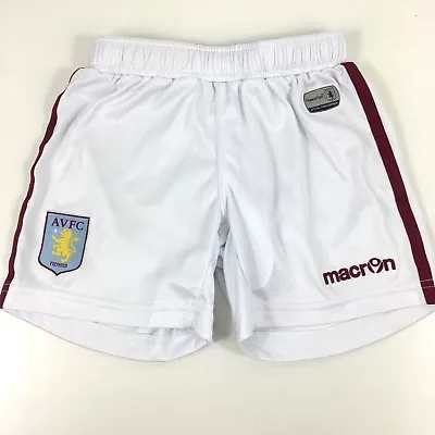 £14.95 • Buy AVFC Macron Aston Villa FC  Shorts Kids Infant 1 - 2 Yrs White R753-5