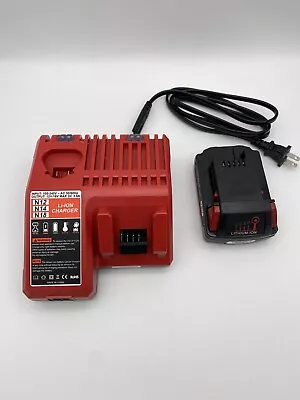 1 PACK 4.0AH 48-11-1820 48-59-1812 For Milwaukee 18V M18 Battery And Charger NIB • $24.99