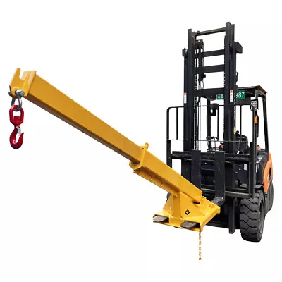 2T Mobile Crane Forklift Extension W/ Truss Hoist Jib Boom Hook Heavy Equipment • $1310