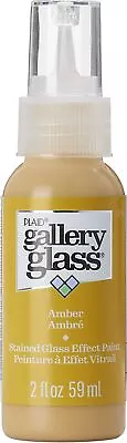 FolkArt Gallery Glass Paint 2oz-Amber FAGG2OZ-19712 • £11.39
