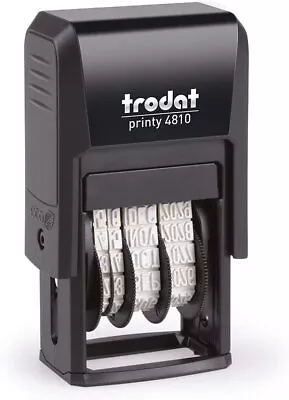 £4.48 • Buy Date Stamp - Trodat Self Inking Rubber Stamp Print - Mini Dater 4810