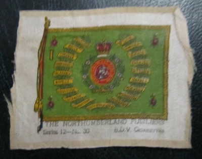£2.49 • Buy BDV Cigarette Silks Card Ww1 1916 Military Northumberland Fusiliers