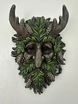Green Tree Man Ornament Face Decoration Outdoor Garden Indoor Wall Plaque • £14.99
