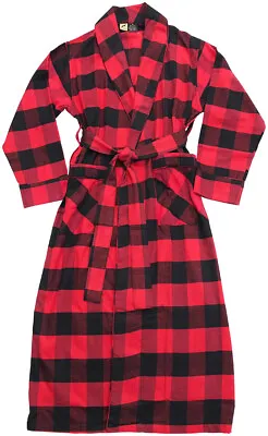 Norty Men's Soft Brushed Cotton Blend Flannel Shawl Collar Bathrobe • $37.90