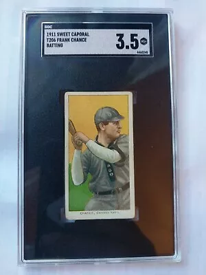 T206 Sweet Cap 350-460 - Frank Chance Batting - Sgc 3.5 Hof • $699