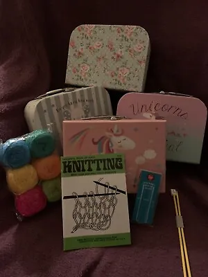 Knitting Needles Book Yarn For Children Young Adults Learn To Knit. Various • £5