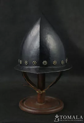 Medieval Knight Cabasset Infantry Spanish Morion Helmet 18 Gauge Steel Helmet • $179.69