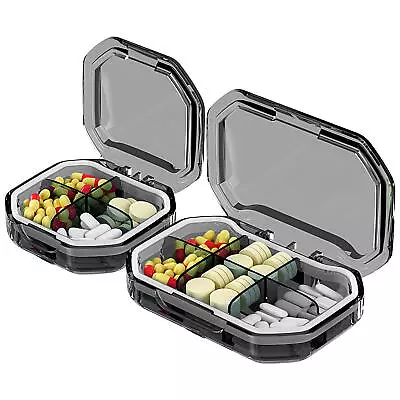 Portable Pill Box Holder Tablet Container Organiser Dispenser Storage Vitamin • $8.25