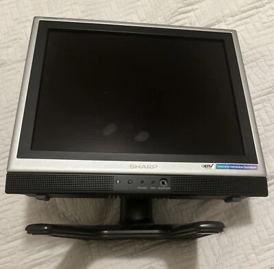 $89.99 • Buy Sharp AQUOS LC-15S2U-SM 15  TV.  Tested Working Well LCD. Great For Kitchen!!