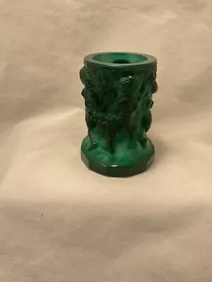Hoffmann Schlevogt Pazourek Small Malachite Glass Vase  With Cherubs 053280 • $29