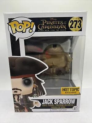 FUNKO POP ! Jack Sparrow #273 Gold Hot Topic Exclusive! Pirates Of The Caribbean • £28.41