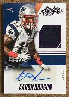 Aaron Dobson 2013 Absolute Tools Of The Trade Purple Autograph Jersey #AD /20 • $9.95