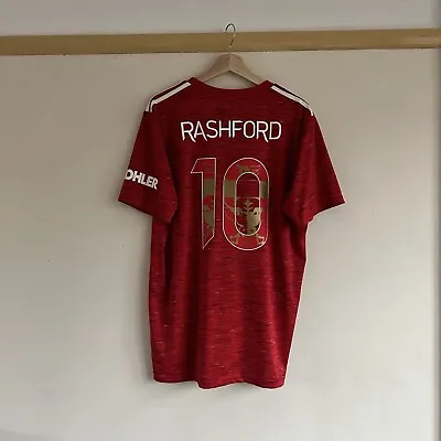 Rashford #10 Manchester United  X Large 2020/21 Home Shirt Lunar New Year Rare • £29.99
