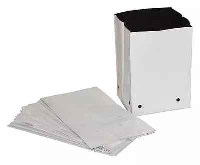 GROW BAGS White Plastic Poly 1/2/3/5/7/10/20/30 Gallons 1/10/25/50/100 Count • $15