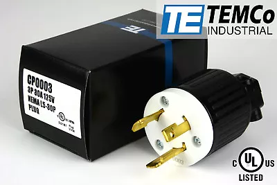 $9.94 • Buy TEMCO NEMA L5-30P Male Plug 30A 125V Locking UL Listed For Generator RV Camper