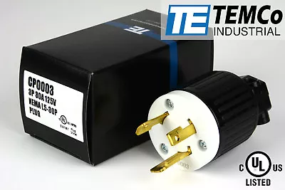 TEMCO NEMA L5-30P Male Plug 30A 125V Locking UL Listed For Generator RV Camper • $9.94