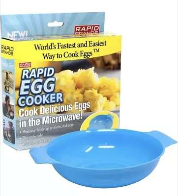 Rapid Egg Cooker | Microwave Scrambled Eggs & Omelettes In 2 Minutes BPA Free • $12.99