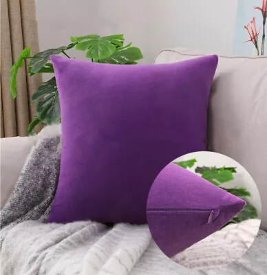 Plush Soft Large Cushion Cover Throw Pillow Case Home Decor 11 Sizes 25 Colors • $7.49