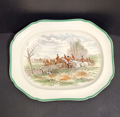 Extra Large 16  Spode England THE HUNT J.F. Herring THE KILL Serving Platter • $196.72