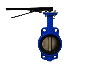 4  WAFER STYLE BUTTERFLY VALVE- DUCTILE IRON BODY/DISC W/ BUNA SEAT • $82