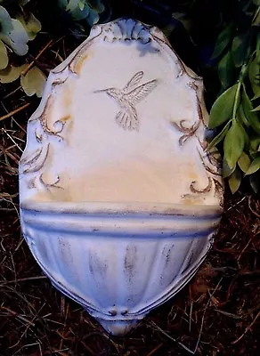 Hummingbird Water Dish Bird Feeder Mold Plaster Cement Resin Mould 10.5  X 6.5  • $32.95