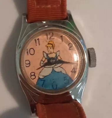 Vintage 50's Cinderella Walt Disney Watch US Time Wind-up Untested  • $20