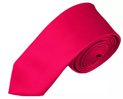 New Romario Manzini® Men's Solid Color Skinny Ties (56 Colors) • $10